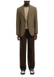 Thumbnail Pull en coton beige uni avec une coupe droite et des manches longues - Image 6