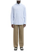 Thumbnail Chemise bleue à rayures avec un col boutonné et des manches longues - Image 2