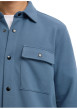 Thumbnail Surchemise bleue uni avec un col boutonné et des manches longues - Image 5