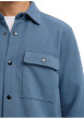 Thumbnail Surchemise bleue uni avec un col boutonné et des manches longues - Image 5
