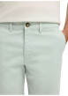 Thumbnail Short Chino en coton biologique vert d'eau uni avec une coupe droite - Image 4