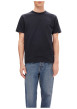 Thumbnail T-shirt en coton biologique marine uni avec une coupe droite - Image 2
