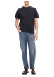 Thumbnail T-shirt en coton biologique marine uni avec une coupe droite - Image 3