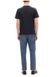 Thumbnail T-shirt en coton biologique marine uni avec une coupe droite - Image 4