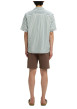 Thumbnail Chemise vert uni avec une coupe droite et des manches courtes - Image 4