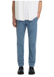 Thumbnail Pantalon Chino en coton biologique bleu uni avec une coupe slim - Image 2
