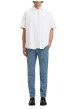 Thumbnail Pantalon Chino en coton biologique bleu uni avec une coupe slim - Image 3