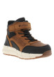 Thumbnail Tennis en cuir chocolat à talon plat avec des lacets et un revêtement doux - Image 4