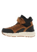 Thumbnail Tennis en cuir chocolat à talon plat avec des lacets et un revêtement doux - Image 3