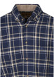 Thumbnail Chemise en coton bleue à carreaux avec une coupe droite et un col à rabats - Image 3