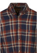 Thumbnail Chemise en coton rouille à carreaux avec une coupe droite et un col à rabats - Image 3
