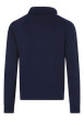 Thumbnail Pull Lambswool en laine bleu marine en maille grattée avec un col camionneur - Image 2