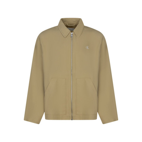 Blouson sable uni avec une coupe droite une...