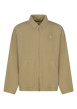 Thumbnail Blouson sable uni avec une coupe droite une fermeture zippée et un col à revers