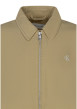Thumbnail Blouson sable uni avec une coupe droite une fermeture zippée et un col à revers - Image 3