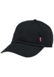 Thumbnail Casquette en coton noire pourvue d'oeillets d'aération et du nom de la marque