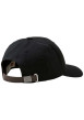 Thumbnail Casquette en coton noire pourvue d'oeillets d'aération et du nom de la marque - Image 2