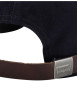 Thumbnail Casquette en coton noire pourvue d'oeillets d'aération et du nom de la marque - Image 3
