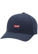 Thumbnail Casquette en coton bleue pourvue d'oeillets d'aération et du nom de la marque