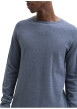 Thumbnail Pull en coton biologique bleu uni avec une coupe droite et un col montant - Image 6