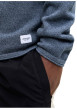 Thumbnail Pull en coton biologique bleu uni avec une coupe droite et un col montant - Image 7