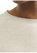 Thumbnail Pull en coton biologique beige uni avec une coupe droite et un col montant - Image 7