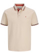 Thumbnail Polo en coton biologique corail uni avec une coupe slim et un col à revers