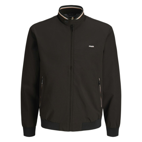 Bomber noir uni avec des manches longues et...