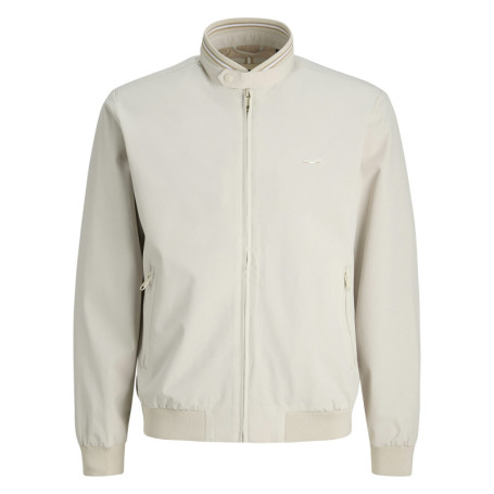 Bomber écru uni avec des manches longues et...