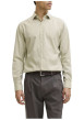 Thumbnail Chemise en coton biologique verte unie avec une coupe slim et un col à français - Image 5