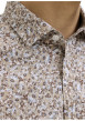 Thumbnail Chemise en coton beige à motif floral imprimé avec une coupe slim - Image 7