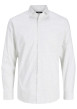 Thumbnail Chemise en coton blanche à motifs géométriques imprimés avec une coupe slim