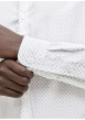 Thumbnail Chemise en coton blanche à motifs géométriques imprimés avec une coupe slim - Image 7