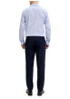 Thumbnail Chemise en coton bleu clair à motifs géométriques imprimés avec une coupe slim - Image 4