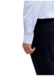Thumbnail Chemise en coton bleu clair à motifs géométriques imprimés avec une coupe slim - Image 7