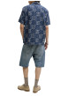 Thumbnail Chemise en coton marine à motif floral imprimé avec une coupe droite - Image 4