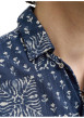 Thumbnail Chemise en coton marine à motif floral imprimé avec une coupe droite - Image 7