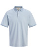 Thumbnail Polo bleu ciel uni en maille piquée avec une coupe droite et des manches courtes
