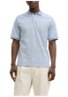Thumbnail Polo bleu ciel uni en maille piquée avec une coupe droite et des manches courtes - Image 2