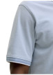 Thumbnail Polo bleu ciel uni en maille piquée avec une coupe droite et des manches courtes - Image 7