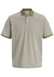 Thumbnail Polo olive uni en maille piquée avec une coupe droite et des manches courtes