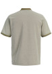 Thumbnail Polo olive uni en maille piquée avec une coupe droite et des manches courtes - Image 2