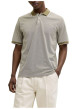 Thumbnail Polo olive uni en maille piquée avec une coupe droite et des manches courtes - Image 5