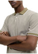 Thumbnail Polo olive uni en maille piquée avec une coupe droite et des manches courtes - Image 8