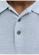 Thumbnail Polo en coton bleu ciel uni avec des manches courtes et une coupe droite - Image 2