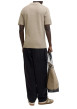 Thumbnail Polo en coton beige uni avec des manches courtes et une coupe droite - Image 4