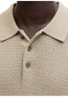 Thumbnail Polo en coton beige uni avec des manches courtes et une coupe droite - Image 7