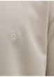 Thumbnail T-shirt beige uni basique avec une coupe droite et un col rond - Image 2