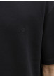 Thumbnail T-shirt noir uni basique avec une coupe droite et un col rond - Image 2