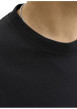 Thumbnail T-shirt noir uni basique avec une coupe droite et un col rond - Image 7